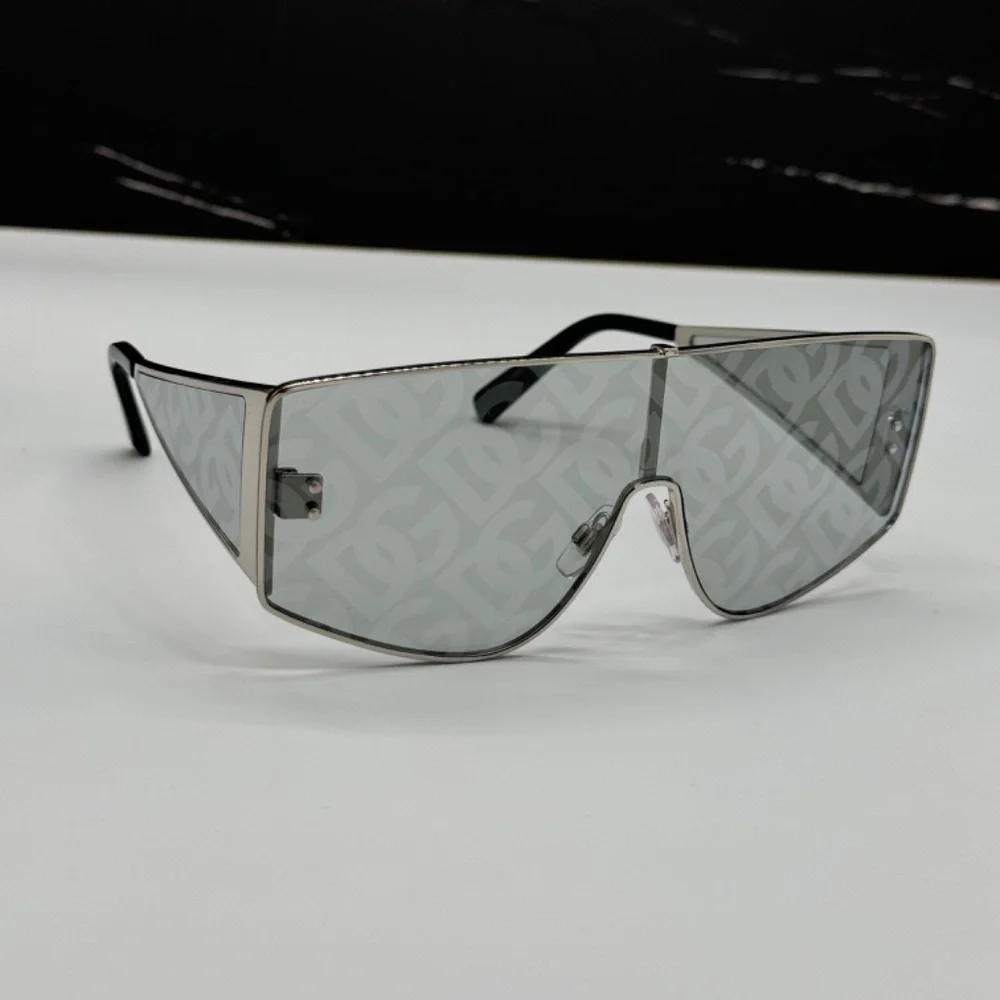 NEW DG2305 05/AL DOLCE&GABBANA SUNGLASSES OVERSIZED SILVER UNISEX EYEWEAR